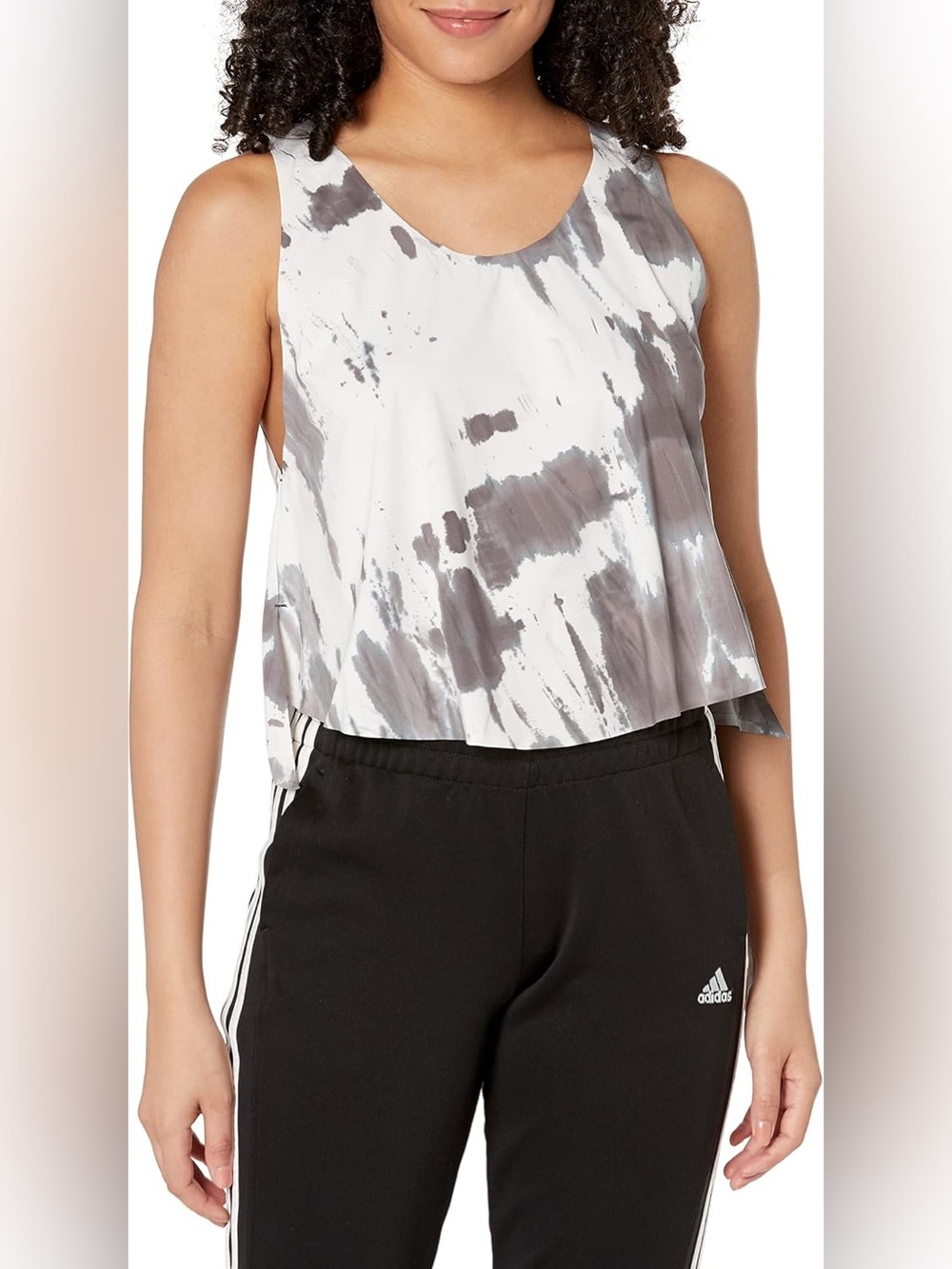 Adidas Aeroready Studio Performance Tank- tie dye Size XS Reversible Swing Top